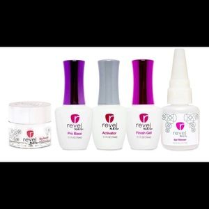 Revel Nail Dip Powder Starter Kit in Pink New